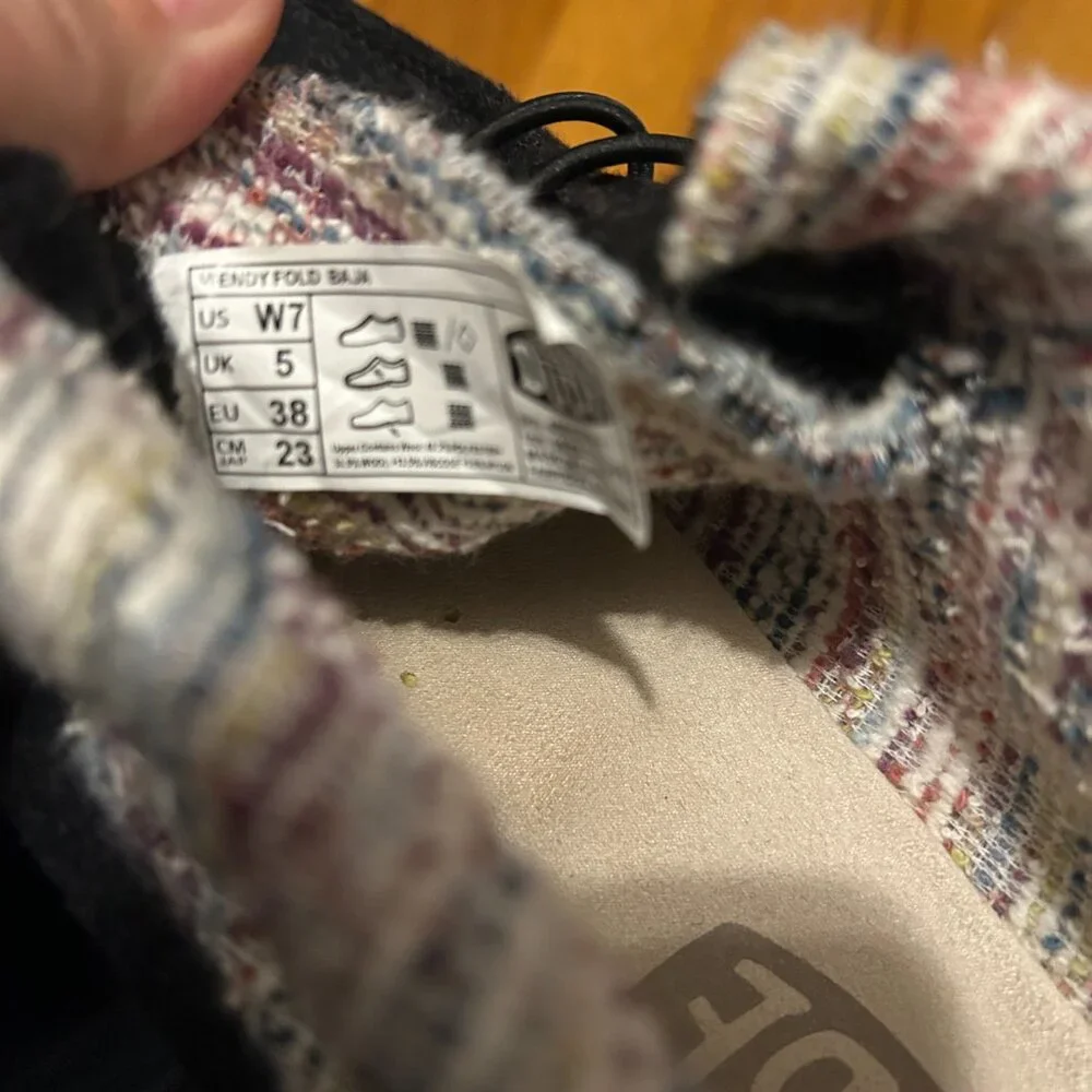 Hey Dude Shoes - Wendy Gray Wooly Twill Fold Boots - Size: 7 - Picture 12 of 15